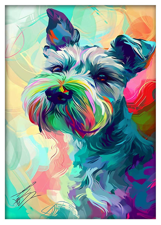 T848 Dog Canvas Art Prints, T-Shirts, Posters, and Mugs, Cushion Cover