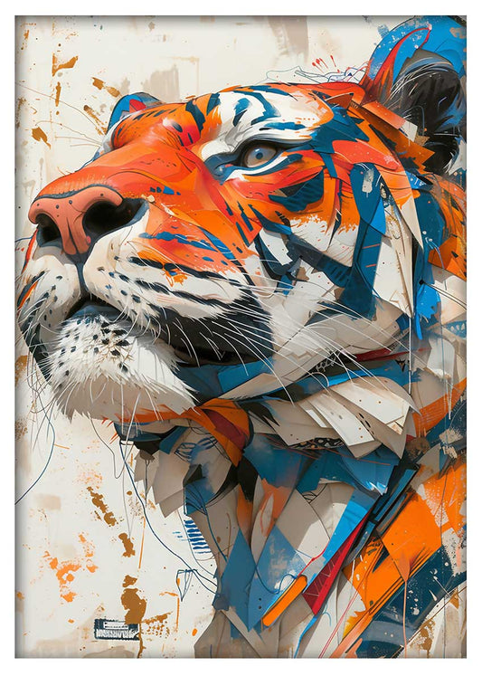 T859 Tiger Canvas Art Prints, T-Shirts, Posters, and Mugs, Cushion Cover