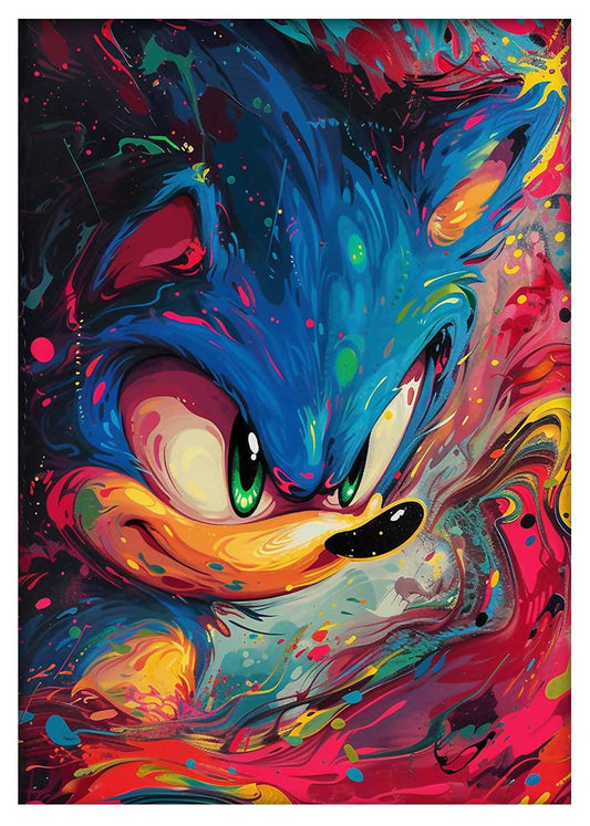 T895 Sonic the Hedgehog Canvas Art Prints, T-Shirts, Posters, and Mugs, Cushion Cover