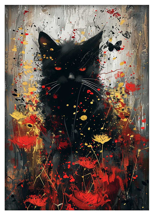 T910 Cat Canvas Art Prints, T-Shirts, Posters, and Mugs, Cushion Cover