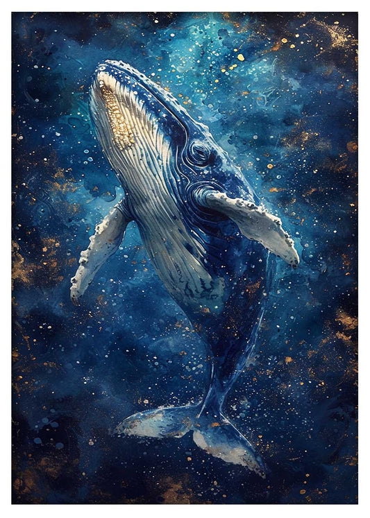 T939 Whale Canvas Art Prints, T-Shirts, Posters, and Mugs, Cushion Cover