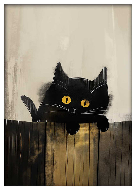 T975 Cat Canvas Art Prints, T-Shirts, Posters, and Mugs, Cushion Cover