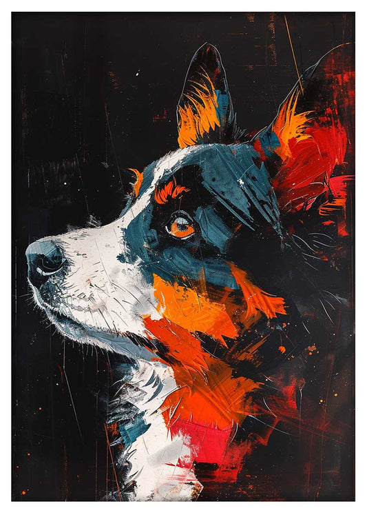 T976 Dog Canvas Art Prints, T-Shirts, Posters, and Mugs, Cushion Cover