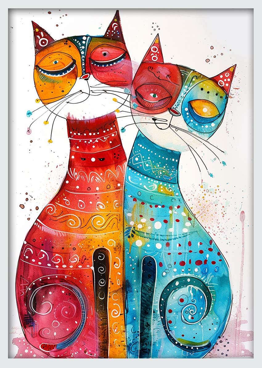 T993 Cat Canvas Art Prints, T-Shirts, Posters, and Mugs, Cushion Cover