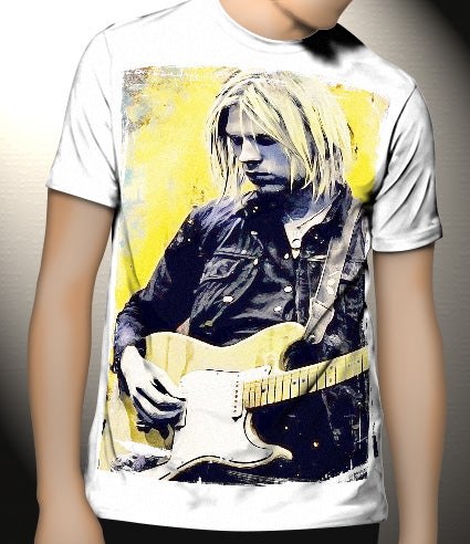 P300 Kurt Cobain Canvas Art Prints, T-Shirts, Posters, and Mugs, Cushion Cover Expressive Collection