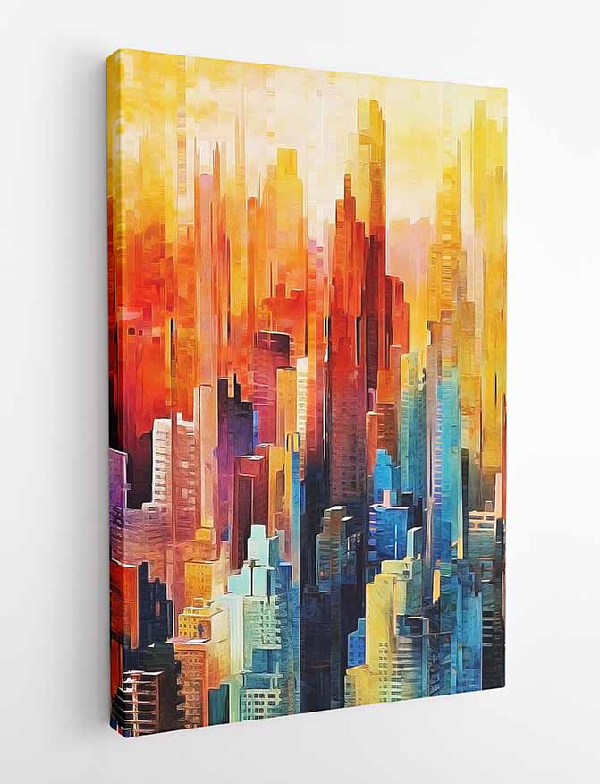 T329 City Canvas Art Prints, T-Shirts, Posters, and Mugs, Cushion Cover Expressive Collection