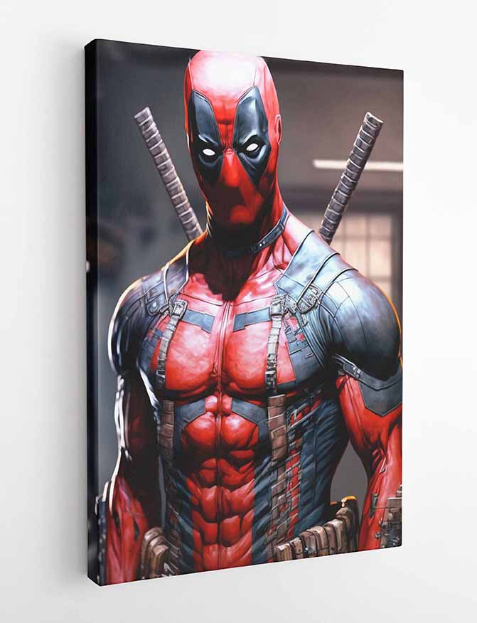 P77 Deadpool Canvas Art Prints, T-Shirts, Posters, and Mugs, Cushion Cover Expressive Collection