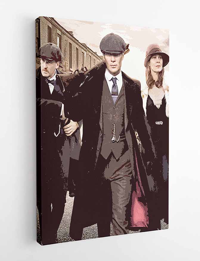 P90 Peaky Blinders Canvas Art Prints, T-Shirts, Posters, and Mugs, Cushion Cover Expressive Collection