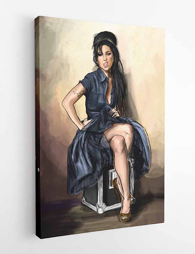 P92 Amy Winehouse Canvas Art Prints, T-Shirts, Posters, and Mugs, Cushion Cover Expressive Collection