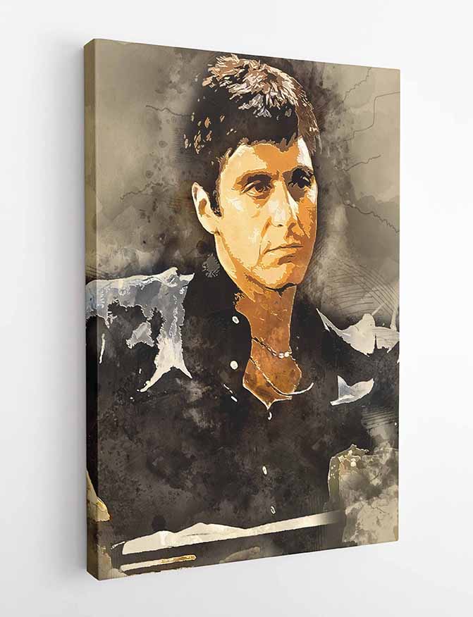 P94 Scarface Canvas Art Prints, T-Shirts, Posters, and Mugs, Cushion Cover Expressive Collection