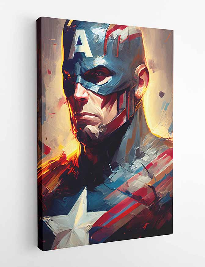 P11 Captain America Canvas Art Prints, T-Shirts, Posters, and Mugs, Cushion Cover Expressive Collection