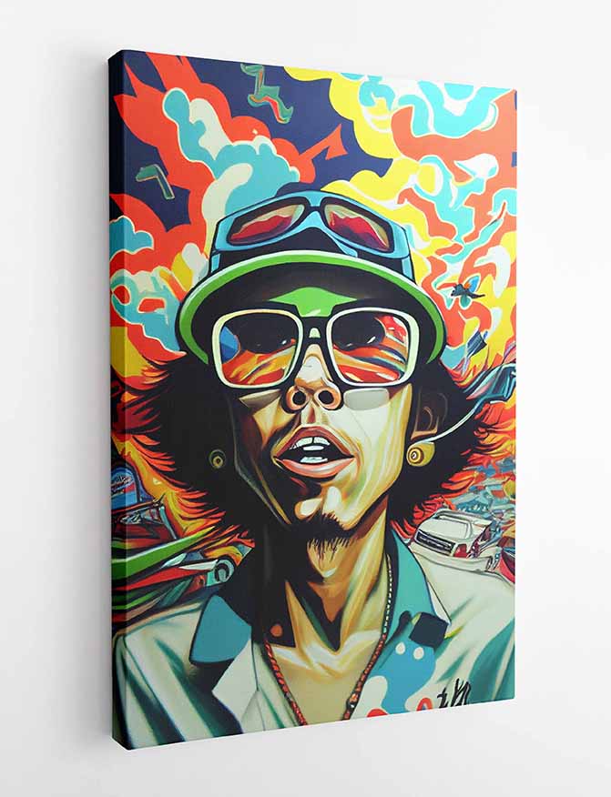 P166 AI Artistry Fear and Loathing in Las Vegas Printed Designs on Canvas, Poster, Mugs, Cushion Covers, and T-Shirts