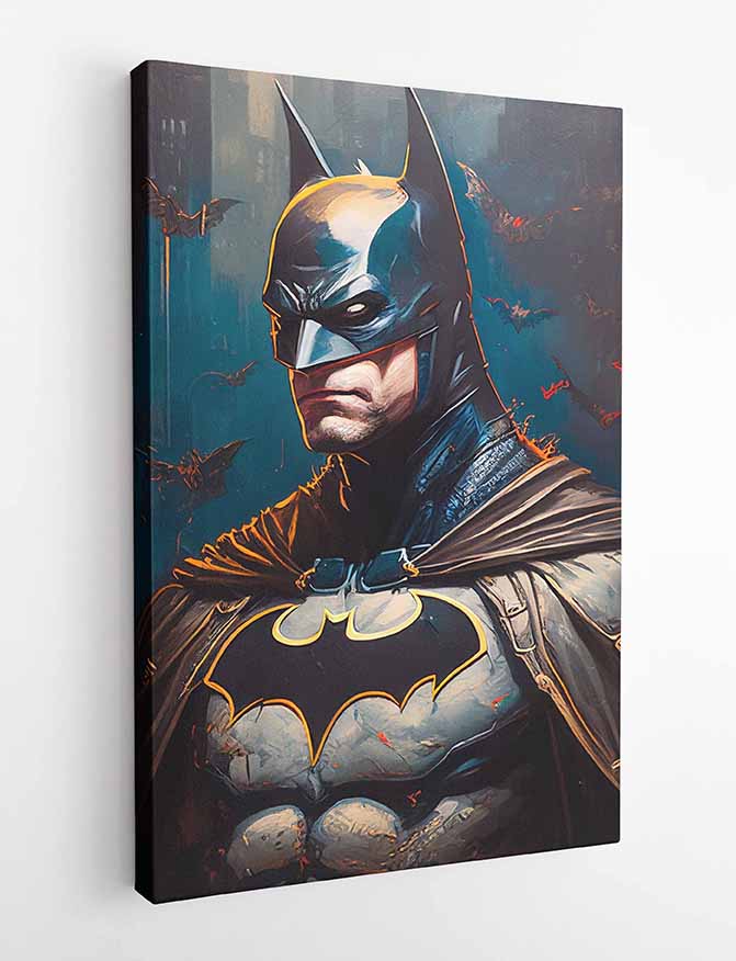 P167 Batman AI Artistry Printed Designs on Canvas, Poster, Mugs, Cushion Covers, and T-Shirts