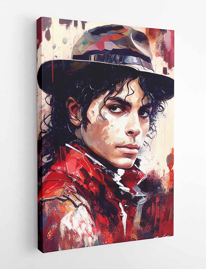 P175 AI Artistry Michael Jackson Printed Designs on Canvas, Poster, Mugs, Cushion Covers, and T-Shirts