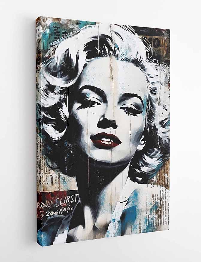 P190 Marilyn Monroe Canvas Art Prints, T-Shirts, Posters, and Mugs, Cushion Cover Expressive Collection