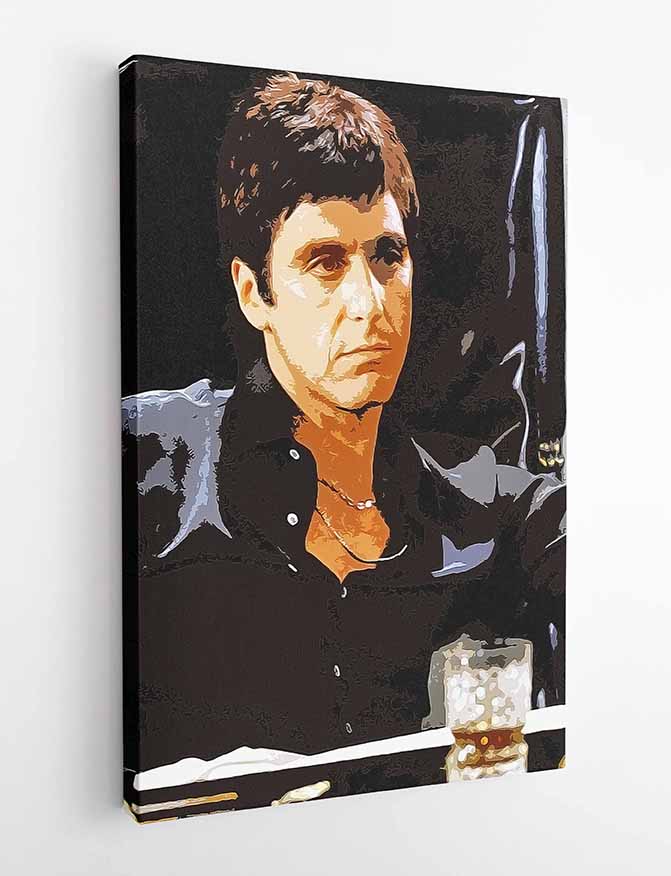 P117 Scarface Canvas Art Prints, T-Shirts, Posters, and Mugs, Cushion Cover Expressive Collection