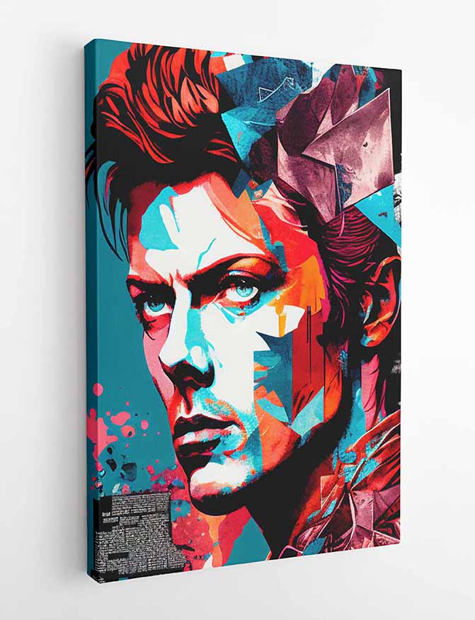 P13 David Bowie Canvas Art Prints, T-Shirts, Posters, and Mugs, Cushion Cover Expressive Collection