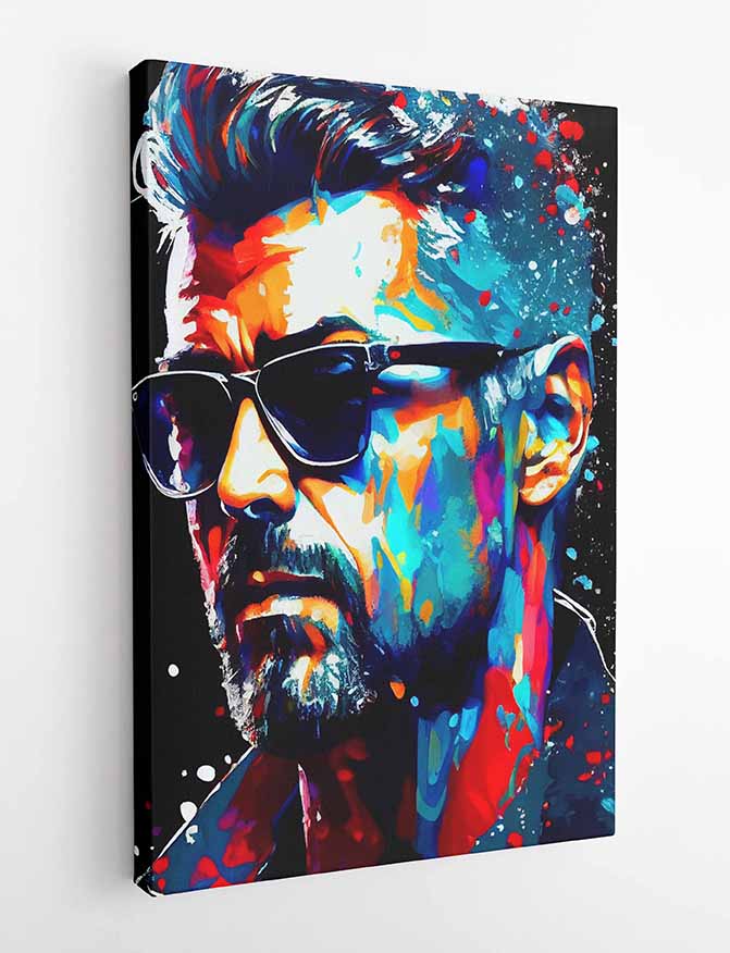 P20 George Michael Canvas Art Prints, T-Shirts, Posters, and Mugs, Cushion Cover Expressive Collection