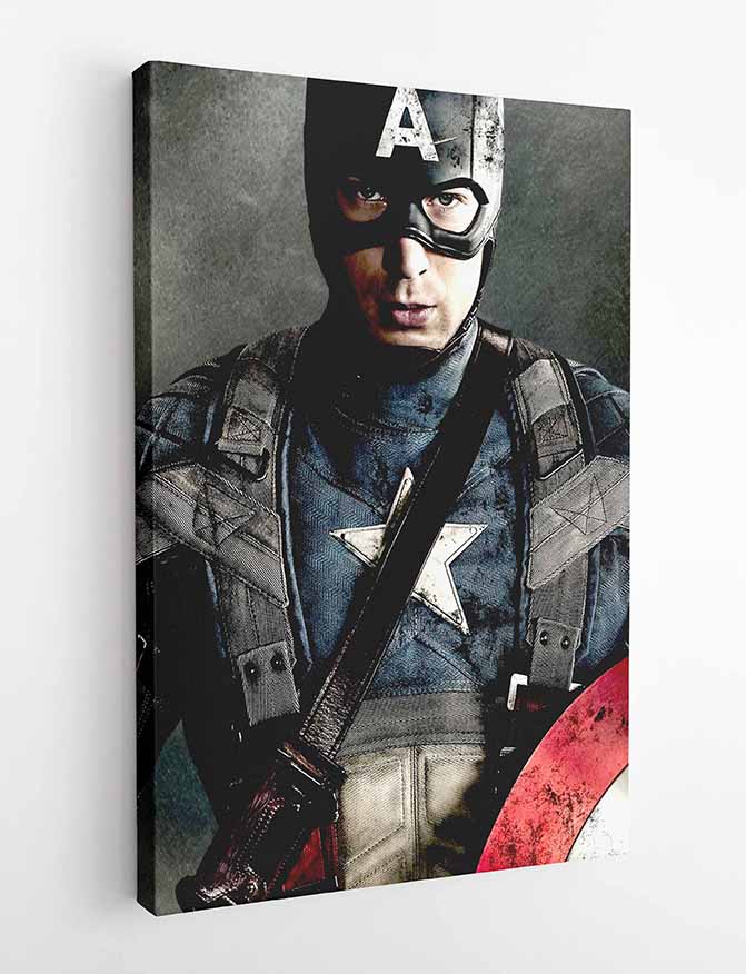 P102 Captain America Canvas Art Prints, T-Shirts, Posters, and Mugs, Cushion Cover Expressive Collection