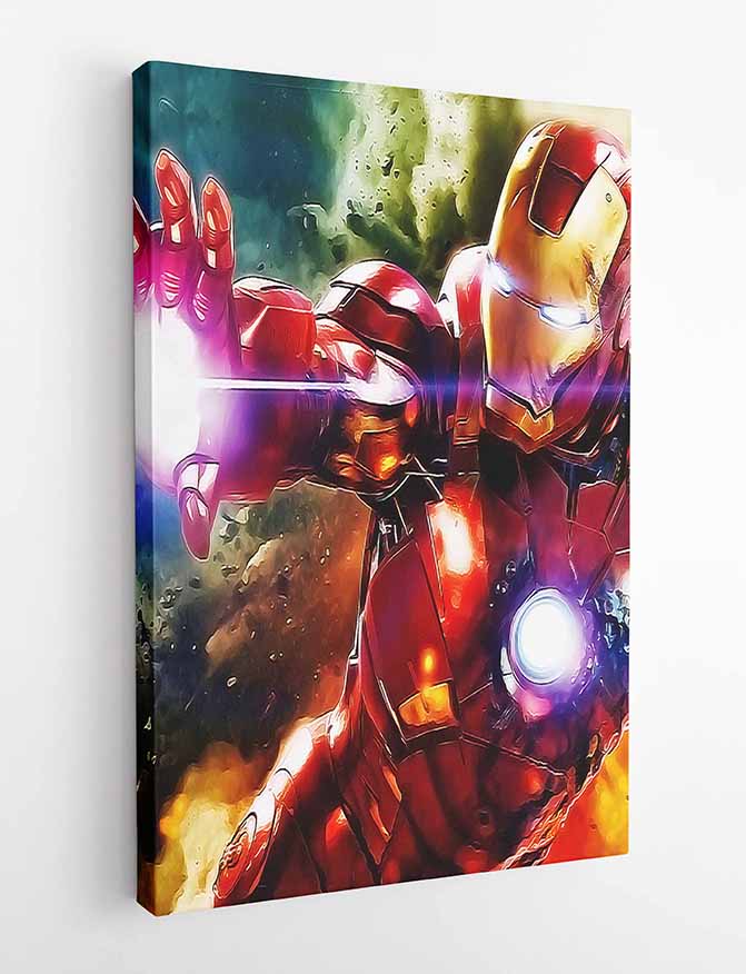 P106 Iron Man Canvas Art Prints, T-Shirts, Posters, and Mugs, Cushion Cover Expressive Collection