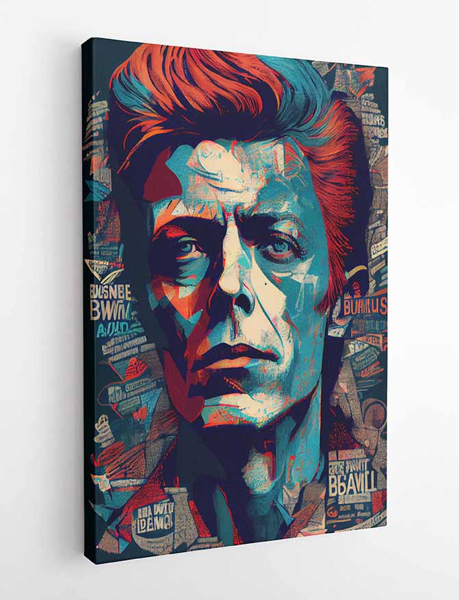 P7 David Bowie Canvas Art Prints, T-Shirts, Posters, and Mugs, Cushion Cover Expressive Collection