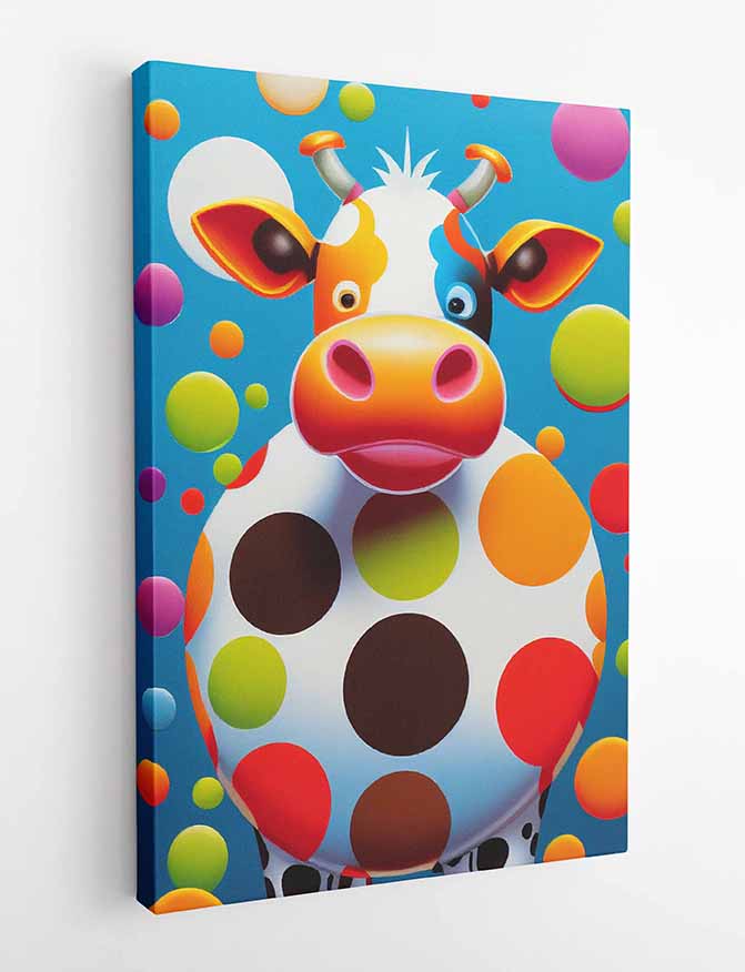 T215 Cow Canvas Art Prints, T-Shirts, Posters, and Mugs, Cushion Cover Expressive Collection