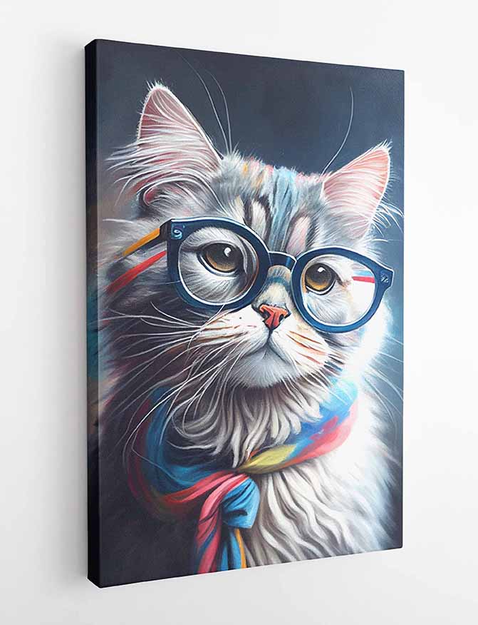 T223 Cat Canvas Art Prints, T-Shirts, Posters, and Mugs, Cushion Cover Expressive Collection