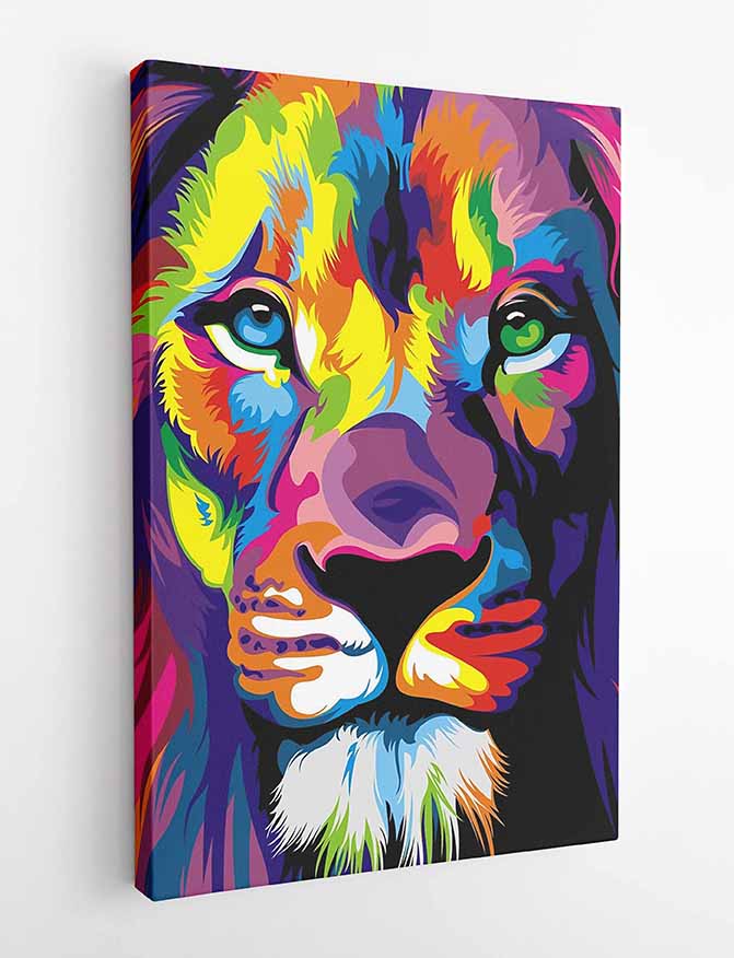 T9 Lion Canvas Art Prints, T-Shirts, Posters, and Mugs, Cushion Cover Expressive Collection