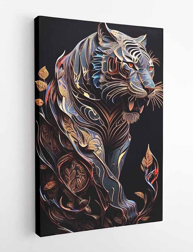 T100 Tiger Canvas Art Prints, T-Shirts, Posters, and Mugs, Cushion Cover Expressive Collection