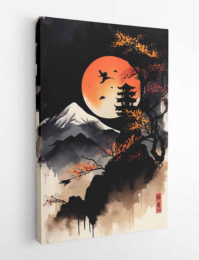 T25 Japanese Art Canvas Art Prints, T-Shirts, Posters, and Mugs, Cushion Cover Expressive Collection