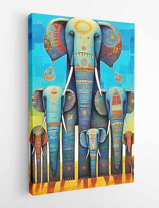 T273 Elephant Canvas Art Prints, T-Shirts, Posters, and Mugs, Cushion Cover Expressive Collection