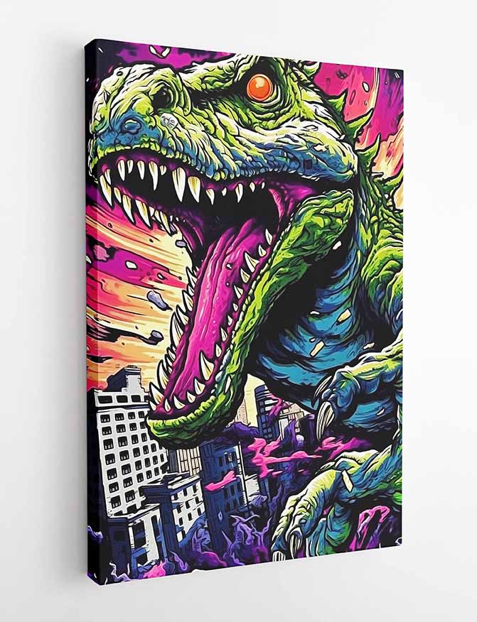 T274 Trex Canvas Art Prints, T-Shirts, Posters, and Mugs, Cushion Cover Expressive Collection