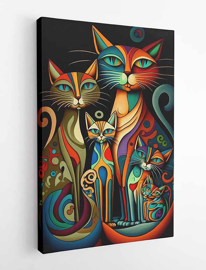 T317 Cat Canvas Art Prints, T-Shirts, Posters, and Mugs, Cushion Cover Expressive Collection