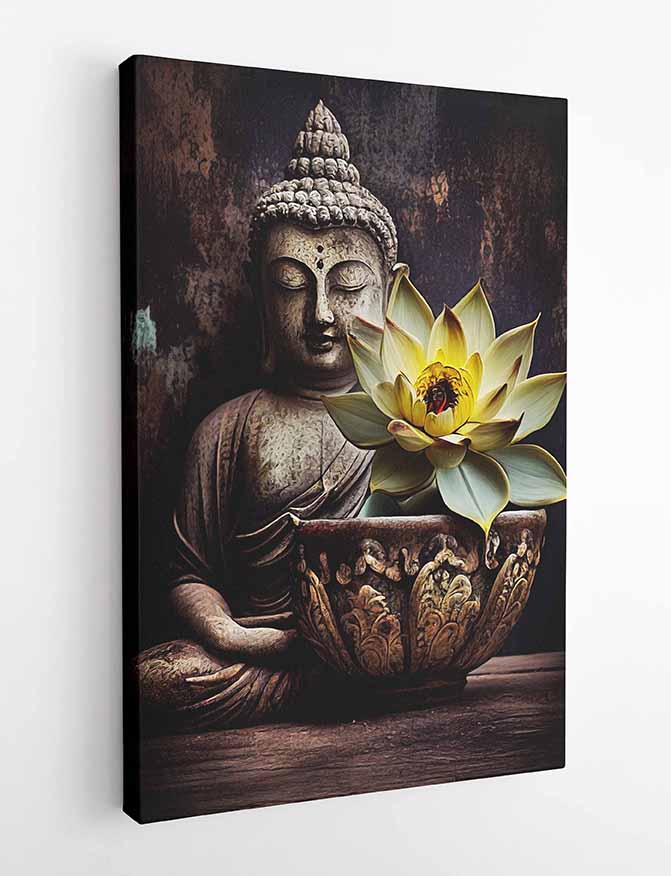 T34 Buddha Canvas Art Prints, T-Shirts, Posters, and Mugs, Cushion Cover Expressive Collection