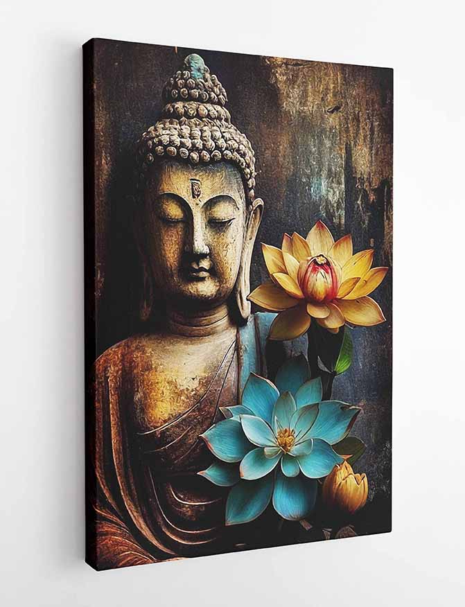 T36 Buddha Canvas Art Prints, T-Shirts, Posters, and Mugs, Cushion Cover Expressive Collection