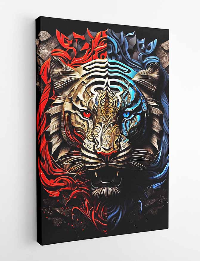 T47 Tiger Canvas Art Prints, T-Shirts, Posters, and Mugs, Cushion Cover Expressive Collection