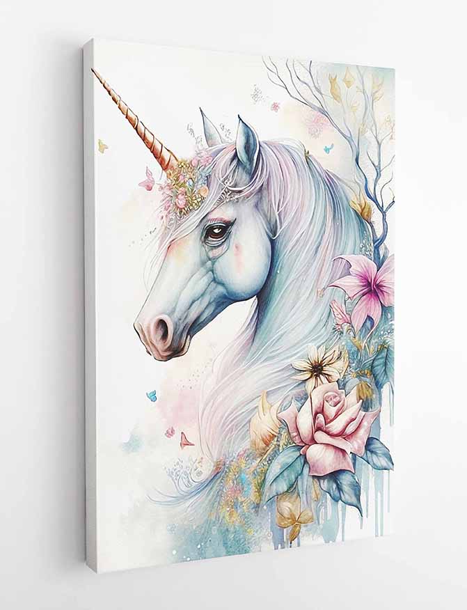 T52 Unicorn Canvas Art Prints, T-Shirts, Posters, and Mugs, Cushion Cover Expressive Collection