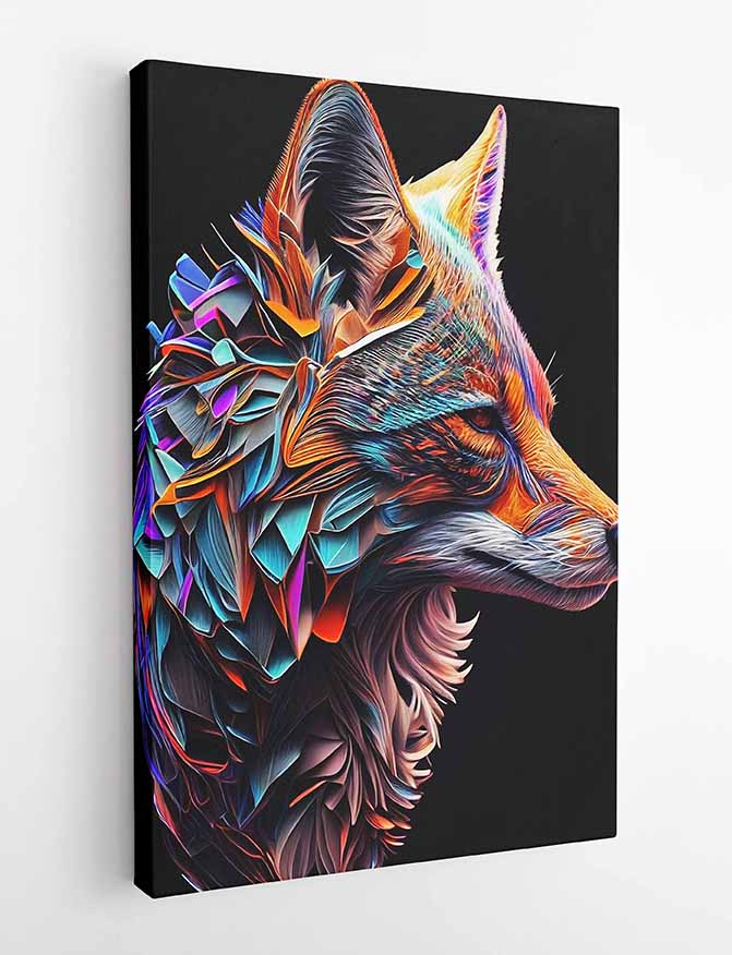 T58 Fox Canvas Art Prints, T-Shirts, Posters, and Mugs, Cushion Cover Expressive Collection