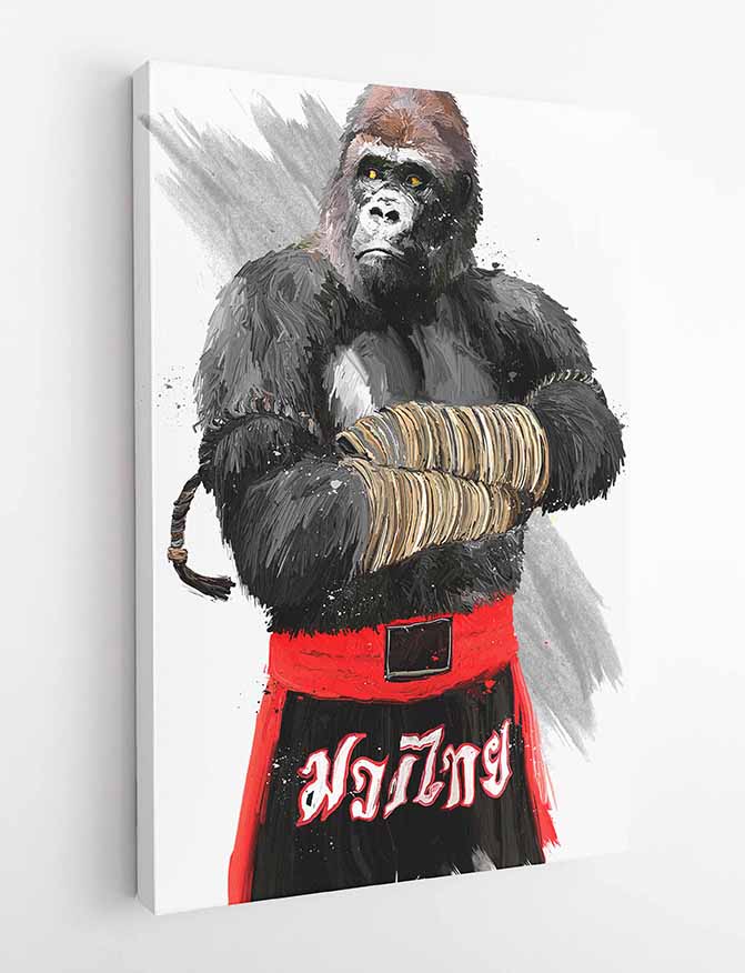 T16 Gorilla  Canvas Art Prints, T-Shirts, Posters, and Mugs, Cushion Cover Expressive Collection