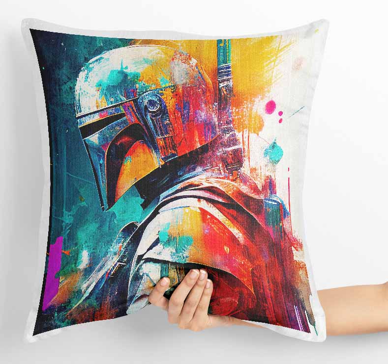 P131 Mandalorian Canvas Art Prints, T-Shirts, Posters, and Mugs, Cushion Cover Expressive Collection