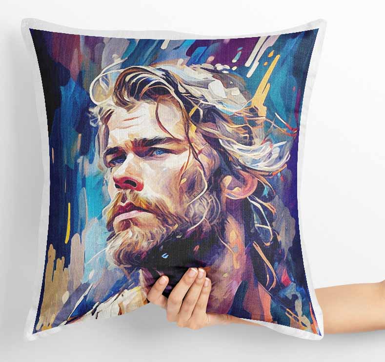 P141 Chris Hemsworth Canvas Art Prints, T-Shirts, Posters, and Mugs, Cushion Cover Expressive Collection