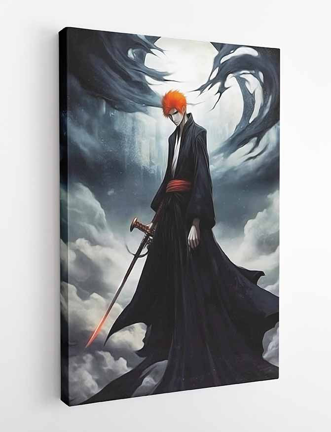 P223 Ichigo Kurosaki Canvas Art Prints, T-Shirts, Posters, and Mugs, Cushion Cover Expressive Collection