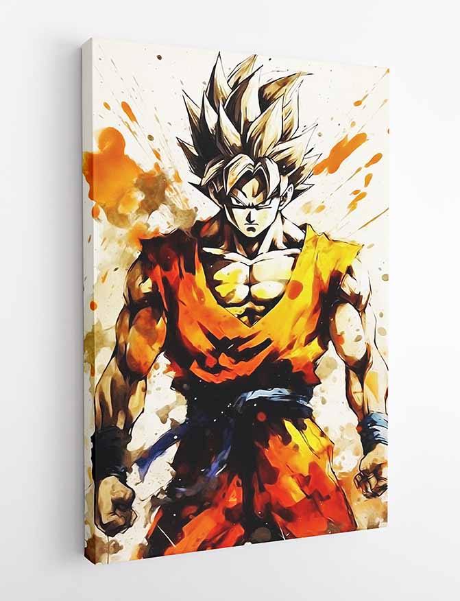 P204 Dragon Ball Goku Canvas Art Prints, T-Shirts, Posters, and Mugs, Cushion Cover Expressive Collection