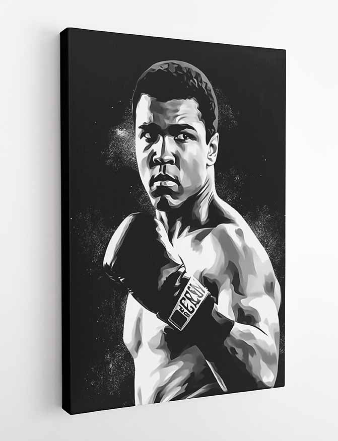 P232 Muhammad Ali Canvas Art Prints, T-Shirts, Posters, and Mugs, Cushion Cover Expressive Collection