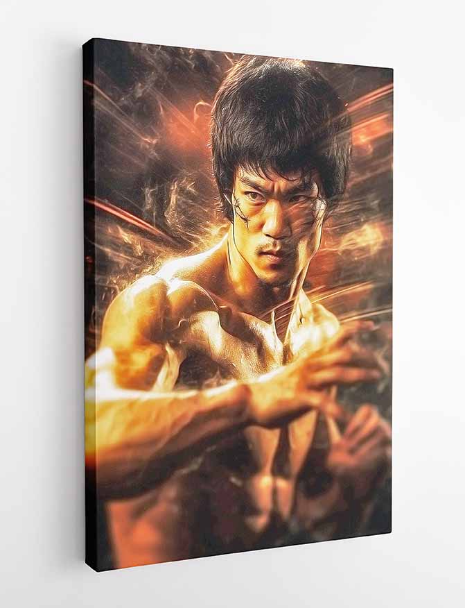 P240 Bruce Lee Canvas Art Prints, T-Shirts, Posters, and Mugs, Cushion Cover Expressive Collection