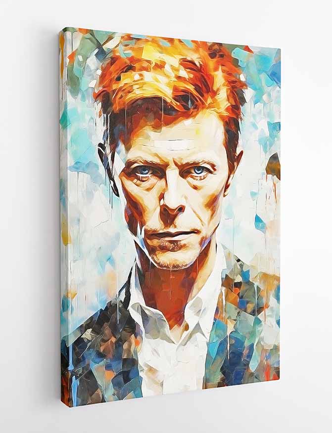 P245 David Bowie Canvas Art Prints, T-Shirts, Posters, and Mugs, Cushi – AI  WALL ARTS