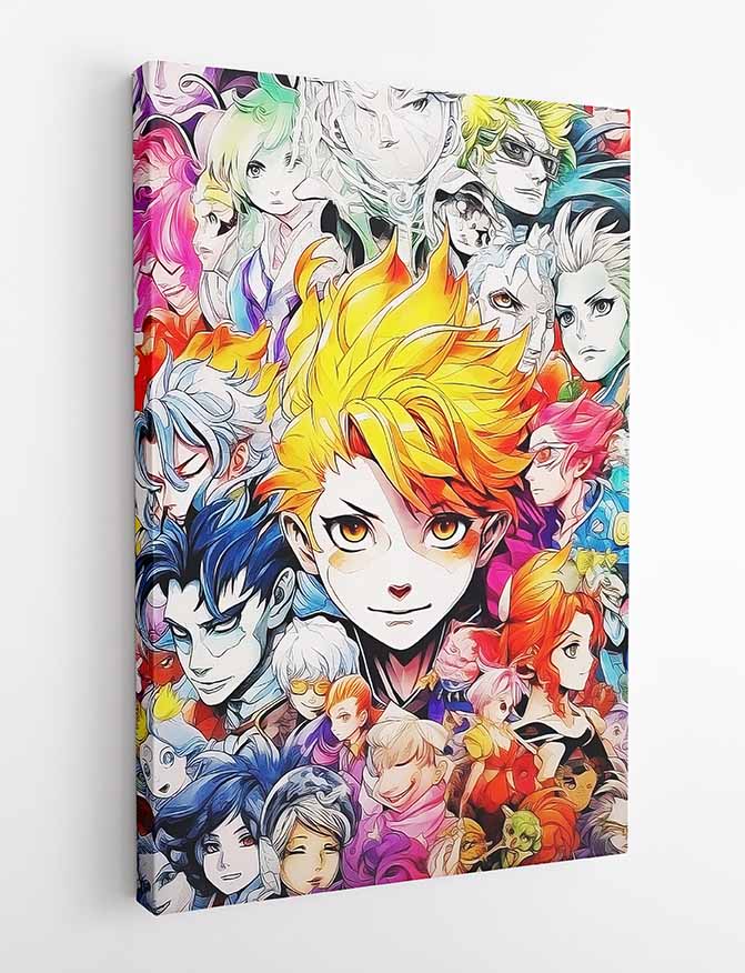 P250 Manga Mix Canvas Art Prints, T-Shirts, Posters, and Mugs, Cushion Cover Expressive Collection