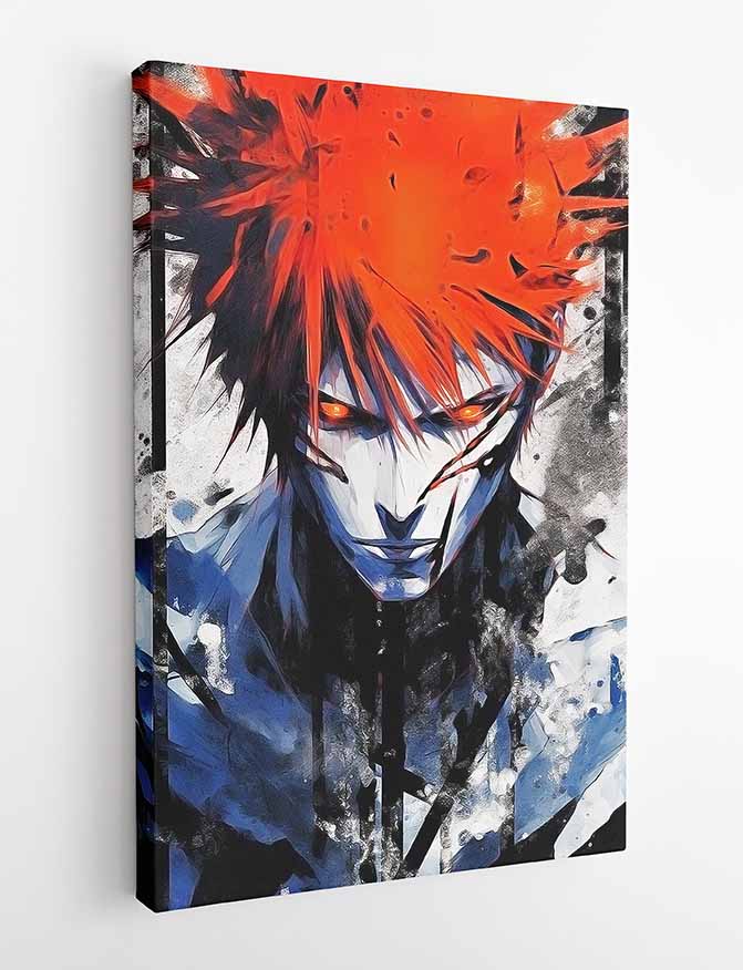 P206 Ichigo Kurosaki Canvas Art Prints, T-Shirts, Posters, and Mugs, Cushion Cover Expressive Collection