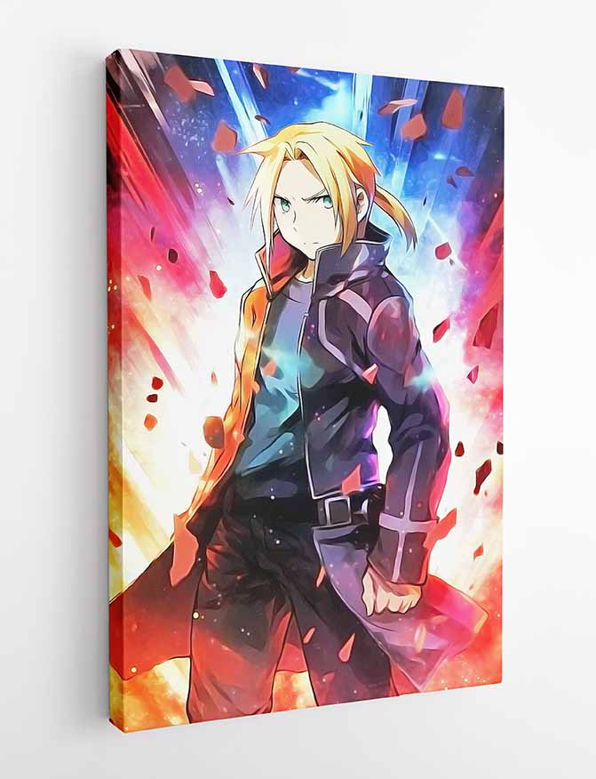 P262 Edward Elric Canvas Art Prints, T-Shirts, Posters, and Mugs, Cushion Cover Expressive Collection