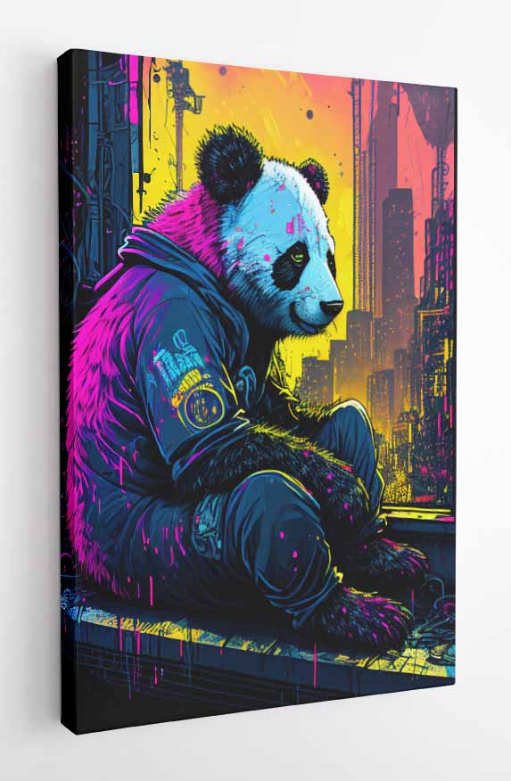 T1 Panda Canvas Art Prints, T-Shirts, Posters, and Mugs, Cushion Cover Expressive Collection